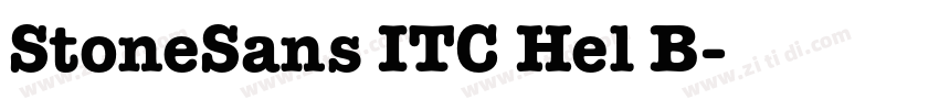 StoneSans ITC Hel B字体转换 StoneSans ITC Hel B字体转换